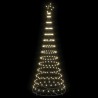 Arbre de Noël LED avec 295 LED Blanc chaud 250 cm Métal 511496511496