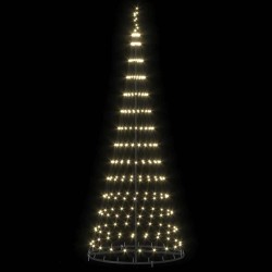 Arbre de Noël LED avec 295 LED Blanc chaud 250 cm Métal 511496511496