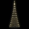 Arbre de Noël LED avec 295 LED Blanc chaud 250 cm Métal 511496511496
