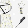 Arbre de Noël LED avec 295 LED Blanc chaud 250 cm Métal 511496511496