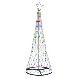Arbre de Noël LED avec 230 LED Multicolore 184,5 cm Métal 511497511497