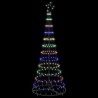 Arbre de Noël LED avec 230 LED Multicolore 184,5 cm Métal 511497511497