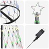 Arbre de Noël LED avec 230 LED Multicolore 184,5 cm Métal 511497511497