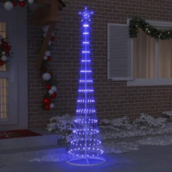 Arbre de Noël LED avec 290 LED avec support Bleu 250 cm Métal 511499511499