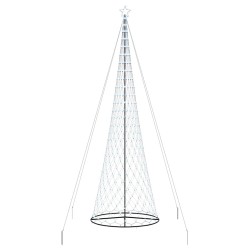 Arbre de Noël LED avec 555 LED Blanc froid 500 cm Métal 511500511500