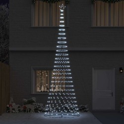 Arbre de Noël LED avec 555 LED Blanc froid 500 cm Métal 511500511500