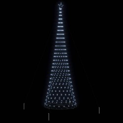 Arbre de Noël LED avec 555 LED Blanc froid 500 cm Métal 511500511500