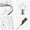 Arbre de Noël LED avec 555 LED Blanc froid 500 cm Métal 511500511500