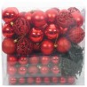 Ensemble de Boules de Noël avec 300 LED 120 pcs Rouge Plastique 511502511502