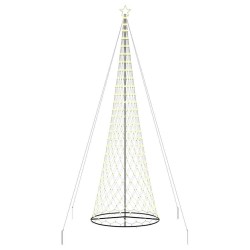 Arbre de Noël LED avec 555 LED Blanc chaud 500 cm Métal 511506511506