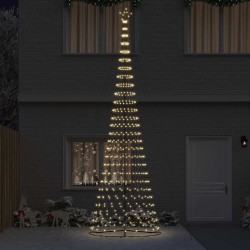 Arbre de Noël LED avec 555 LED Blanc chaud 500 cm Métal 511506511506