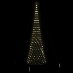 Arbre de Noël LED avec 555 LED Blanc chaud 500 cm Métal 511506511506
