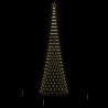 Arbre de Noël LED avec 555 LED Blanc chaud 500 cm Métal 511506511506