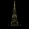 Arbre de Noël LED avec 555 LED Blanc chaud 500 cm Métal 511506511506
