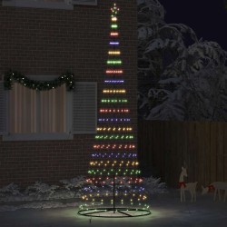Arbre de Noël LED avec 455 LED Multicolore 399 cm Métal 511507511507