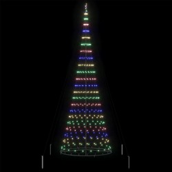 Arbre de Noël LED avec 455 LED Multicolore 399 cm Métal 511507511507