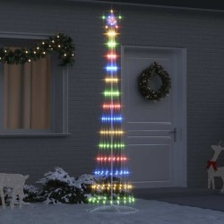 Arbre de Noël LED avec 290 LED Multicolore 250 cm Métal 511508511508