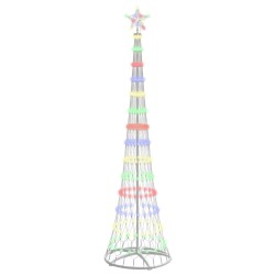 Arbre de Noël LED avec 290 LED Multicolore 250 cm Métal 511508511508