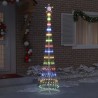 Arbre de Noël LED avec 290 LED Multicolore 250 cm Métal 511508511508