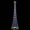 Arbre de Noël LED avec 290 LED Multicolore 250 cm Métal 511508511508