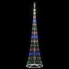 Arbre de Noël LED avec 290 LED Multicolore 250 cm Métal 511508511508