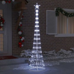 Arbre de Noël LED avec 290 LED Blanc froid 250 cm Métal 511509511509