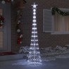 Arbre de Noël LED avec 290 LED Blanc froid 250 cm Métal 511509511509