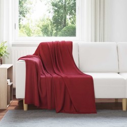 Couvertures à jeter 24 pcs Rouge Bordeaux 170 x 130 cm Toison 511538511538