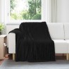 Couvertures à jeter 6 pcs Noir 200 x 150 cm Toison 511542511542