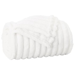 Couvertures à jeter 6 pcs Blanc 150 x 130 cm Toison 511552511552