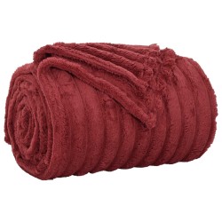 Couvertures à jeter 6 pcs Rouge Bordeaux 240 x 220 cm Toison 511557511557