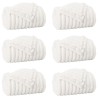 Couvertures à jeter 6 pcs Blanc 270 x 240 cm Toison 511560511560