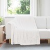 Couvertures à jeter 6 pcs Blanc 200 x 150 cm Toison 511562511562