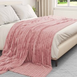 Couvertures à jeter 6 pcs Rose 240 x 220 cm Toison 511580511580