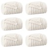 Couvertures à jeter 6 pcs Crème 270 x 240 cm Toison 511583511583