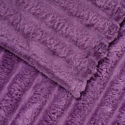 Couvertures à jeter 6 pcs Violet 270 x 240 cm Toison 511587511587