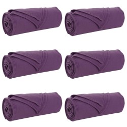 Couvertures à jeter 6 pcs Violet 240 x 220 cm Toison 511602511602