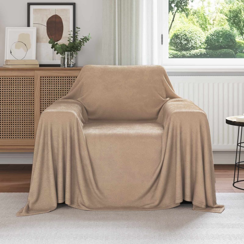 Jeté Camel 210 x 140 cm Toison 511615511615