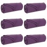 Couvertures à jeter 6 pcs Violet 200 x 150 cm Toison 511617511617