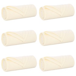 Couvertures à jeter 6 pcs Crème 270 x 240 cm Toison 511619511619