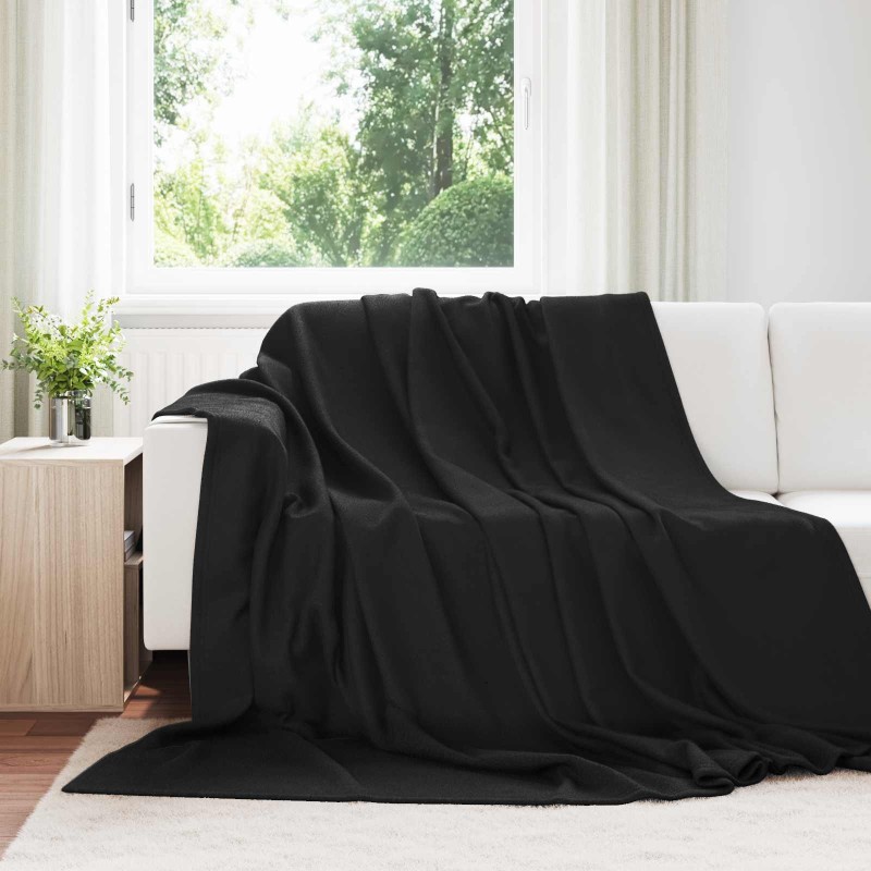 Couvertures à jeter 6 pcs Noir 270 x 240 cm Toison 511632511632