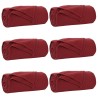 Couvertures à jeter 6 pcs Rouge Bordeaux 170 x 130 cm Toison 511637511637