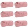 Couvertures à jeter 6 pcs Rose 170 x 130 cm Toison 511642511642