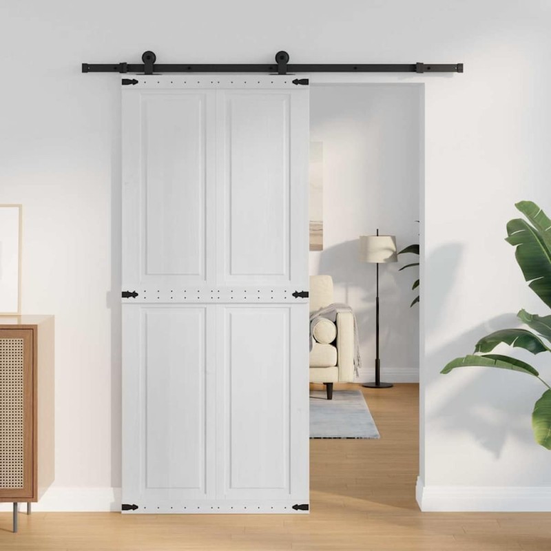 Porte Corona Blanc 90 x 210 cm Bois d'ingénierie 511646511646