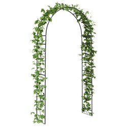 Arche de jardin Floral Noir 115 x 37 x 231 cm 511673511673