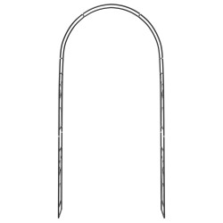 Arche de jardin Floral Noir 115 x 37 x 231 cm 511673511673