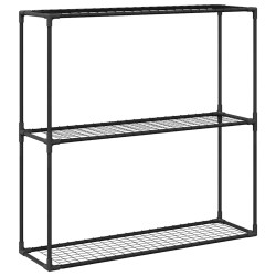 Support de plantes à 3 niveaux Noir 100 x 32 x 102 cm Acier 511675511675