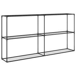 Support de plantes à 3 niveaux Noir 200 x 32 x 104 cm Acier 511676511676