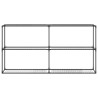 Support de plantes à 3 niveaux Noir 200 x 32 x 104 cm Acier 511676511676