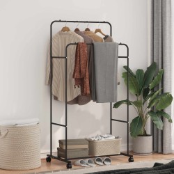 Porte-vêtements Uni Noir 80 x 53 x 156 cm 511677511677